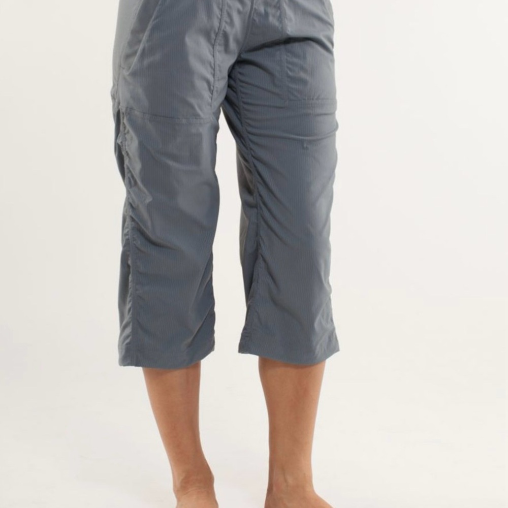 Lululemon Grey Studio Capris Crop Pants